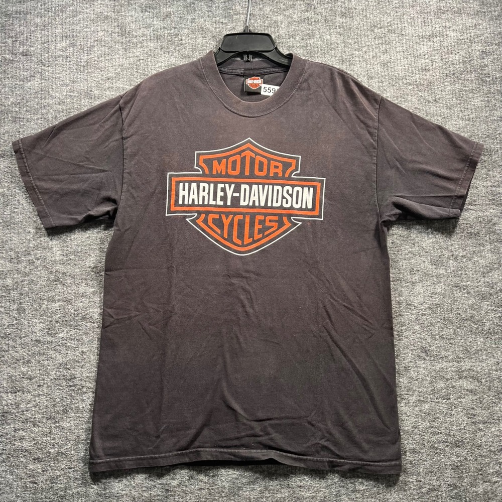Harley-Davidson Denali Wasilla Alaska Graphic T-Shirt Black Mens Large